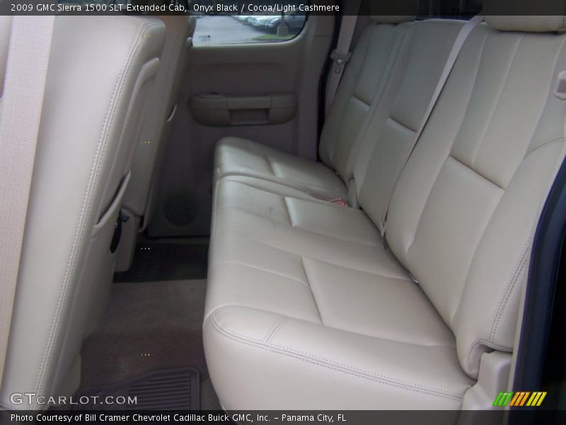 Onyx Black / Cocoa/Light Cashmere 2009 GMC Sierra 1500 SLT Extended Cab
