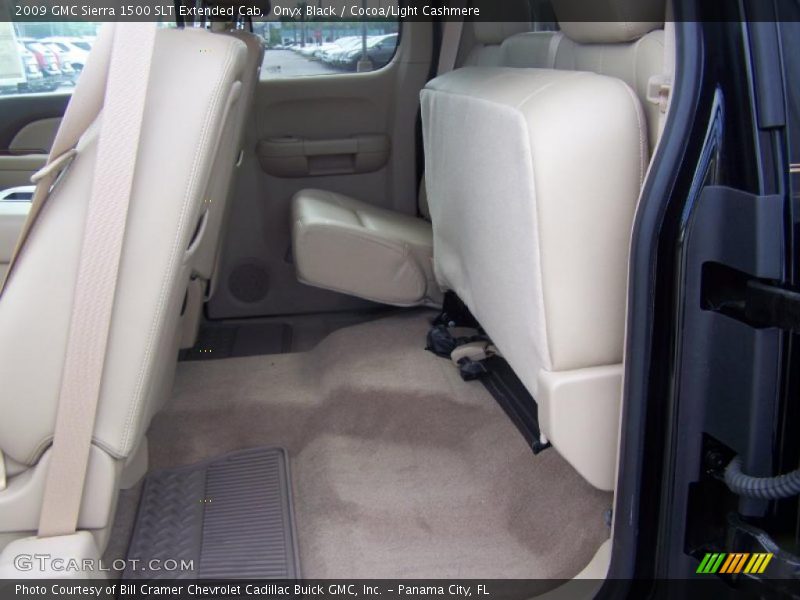 Onyx Black / Cocoa/Light Cashmere 2009 GMC Sierra 1500 SLT Extended Cab