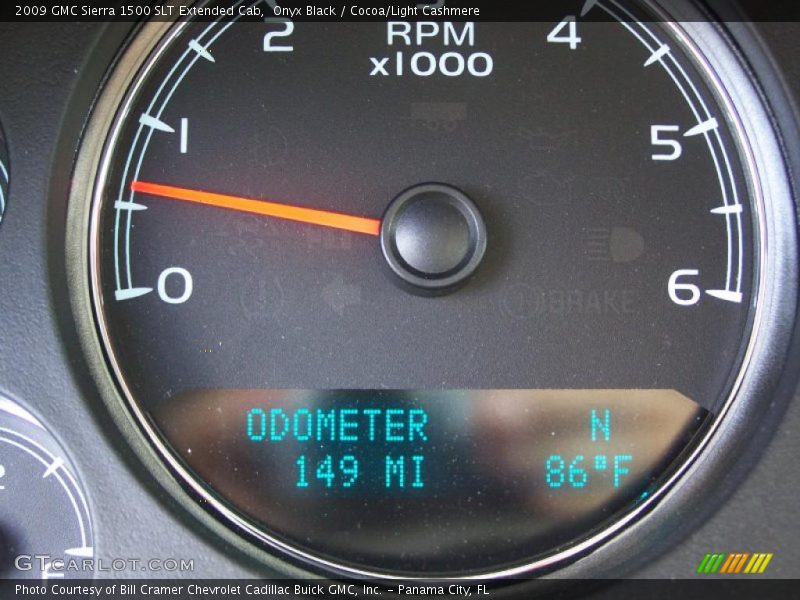 Onyx Black / Cocoa/Light Cashmere 2009 GMC Sierra 1500 SLT Extended Cab