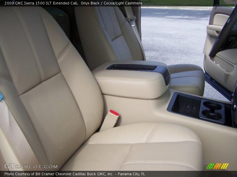 Onyx Black / Cocoa/Light Cashmere 2009 GMC Sierra 1500 SLT Extended Cab
