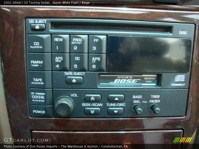 Aspen White Pearl / Beige 2001 Infiniti I 30 Touring Sedan