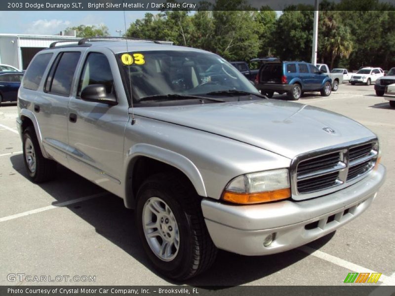Bright Silver Metallic / Dark Slate Gray 2003 Dodge Durango SLT