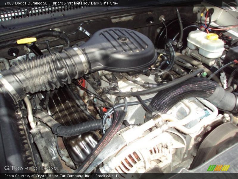 Bright Silver Metallic / Dark Slate Gray 2003 Dodge Durango SLT
