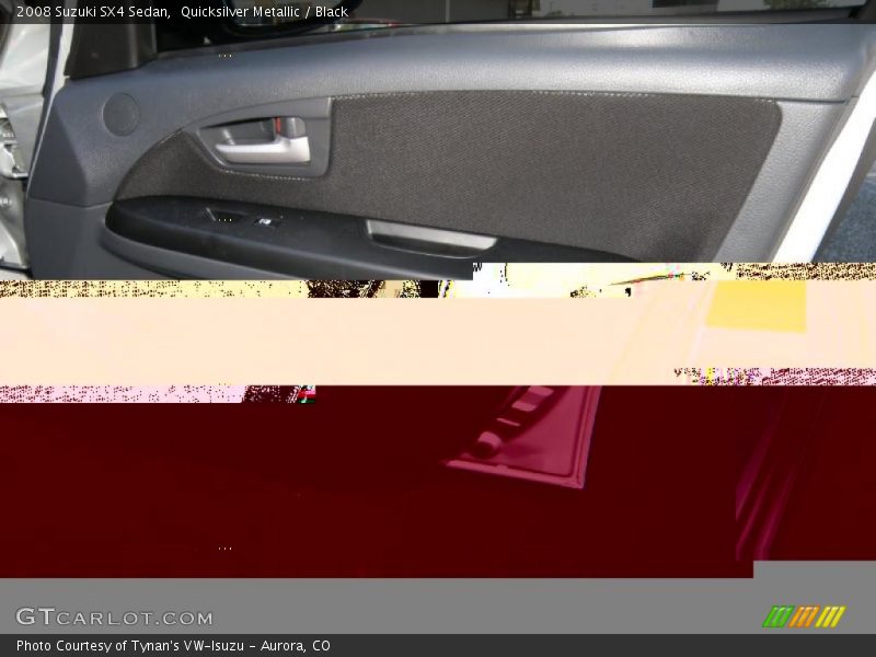 Quicksilver Metallic / Black 2008 Suzuki SX4 Sedan