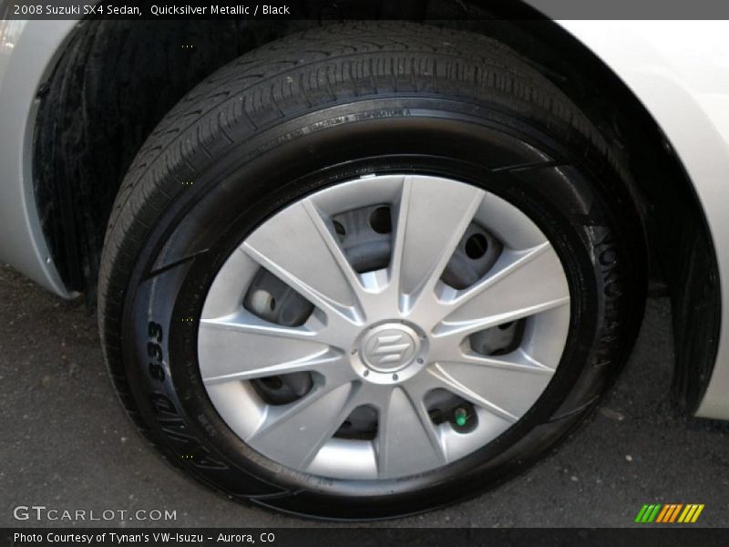 Quicksilver Metallic / Black 2008 Suzuki SX4 Sedan
