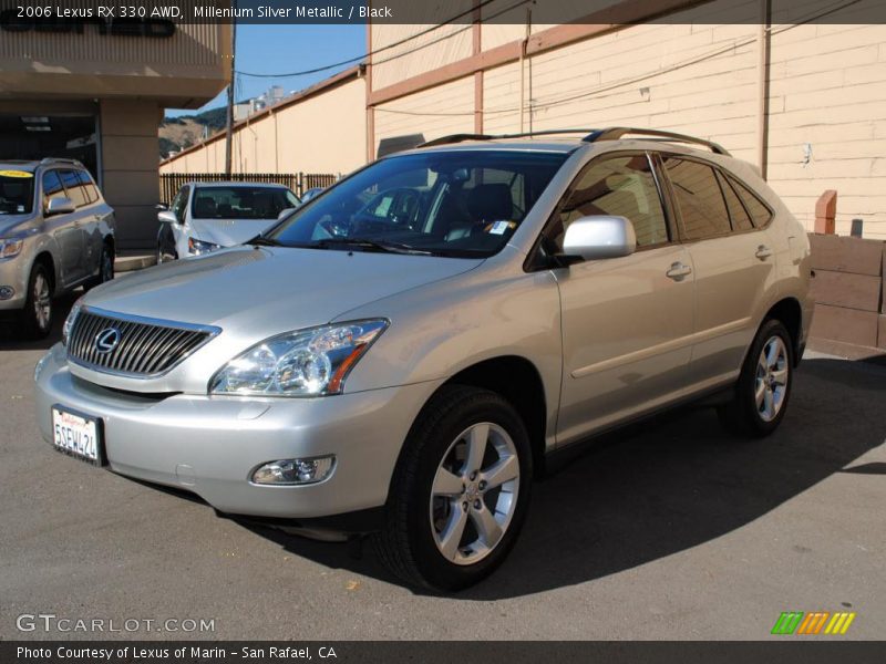 Millenium Silver Metallic / Black 2006 Lexus RX 330 AWD