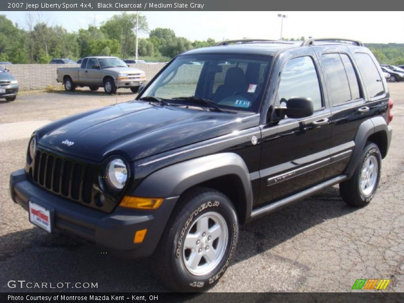 Black Clearcoat / Medium Slate Gray 2007 Jeep Liberty Sport 4x4