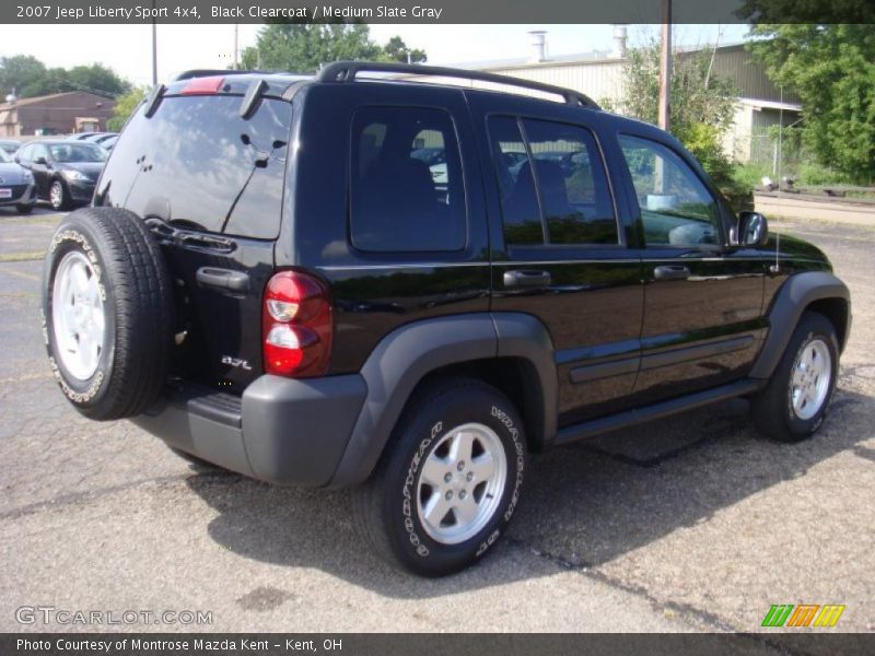 Black Clearcoat / Medium Slate Gray 2007 Jeep Liberty Sport 4x4