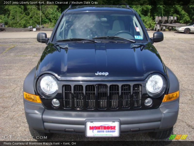 Black Clearcoat / Medium Slate Gray 2007 Jeep Liberty Sport 4x4