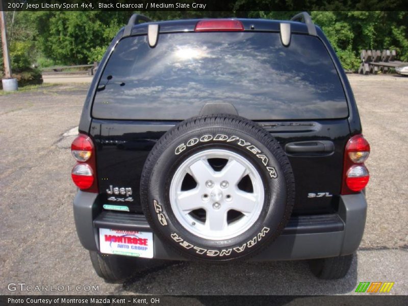 Black Clearcoat / Medium Slate Gray 2007 Jeep Liberty Sport 4x4