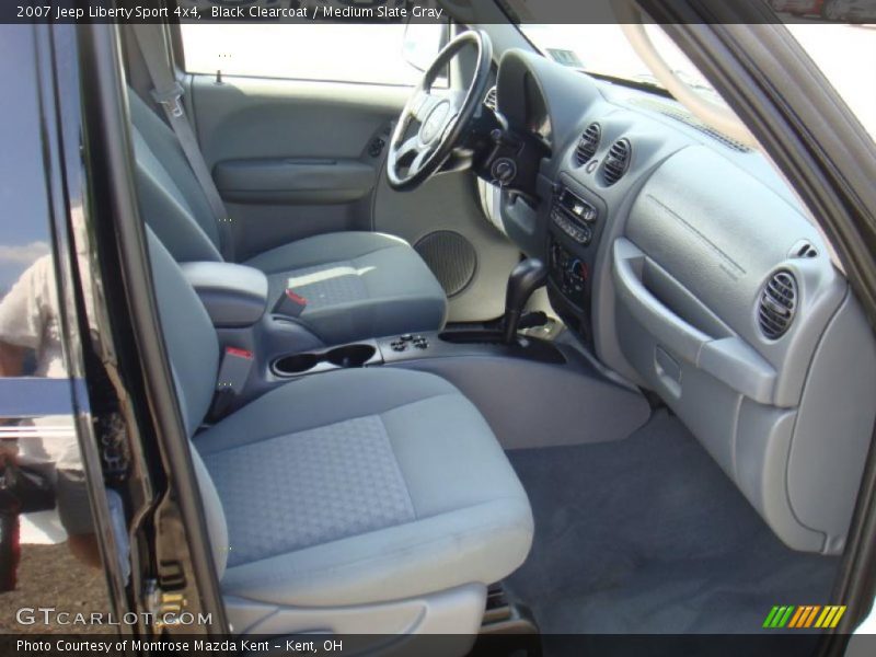Black Clearcoat / Medium Slate Gray 2007 Jeep Liberty Sport 4x4