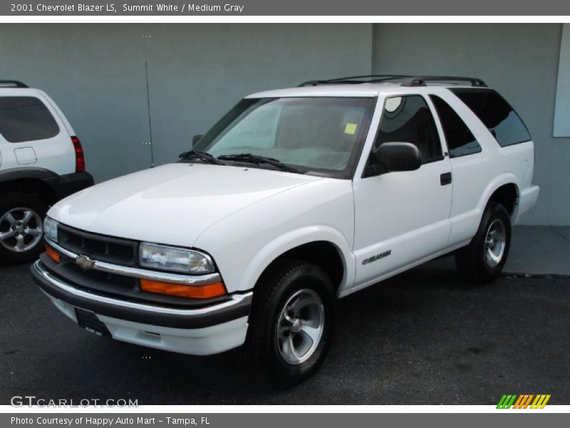 Summit White / Medium Gray 2001 Chevrolet Blazer LS