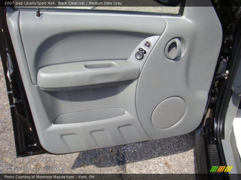 Black Clearcoat / Medium Slate Gray 2007 Jeep Liberty Sport 4x4
