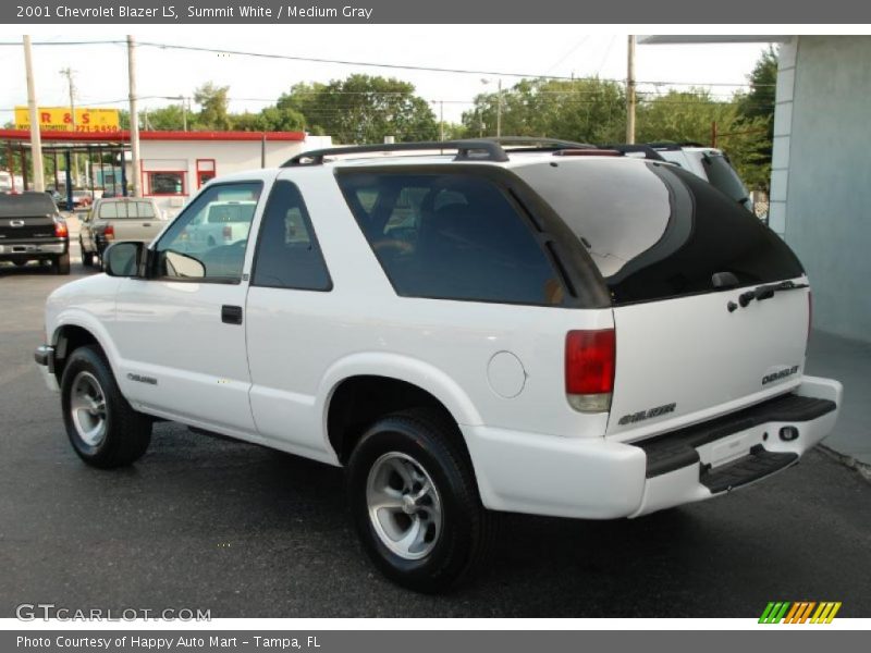 Summit White / Medium Gray 2001 Chevrolet Blazer LS
