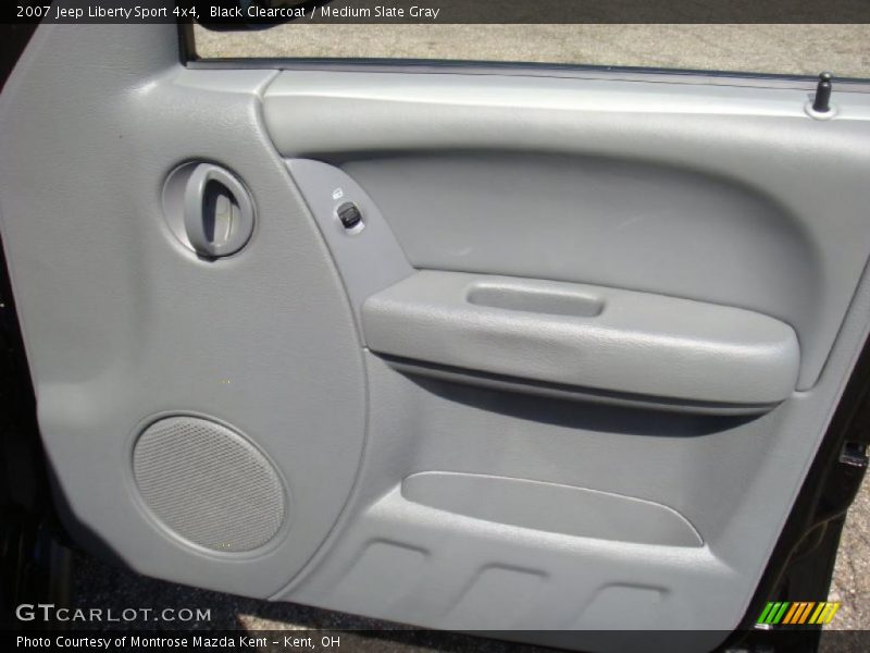 Black Clearcoat / Medium Slate Gray 2007 Jeep Liberty Sport 4x4