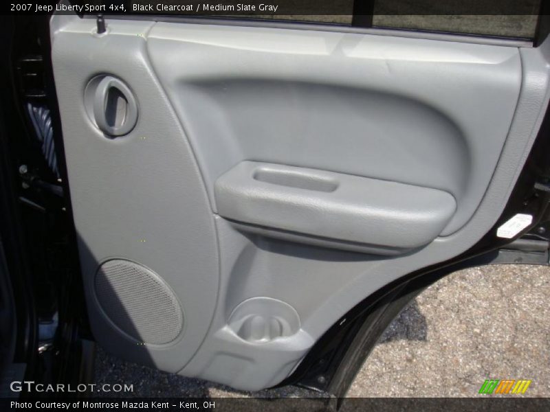 Black Clearcoat / Medium Slate Gray 2007 Jeep Liberty Sport 4x4