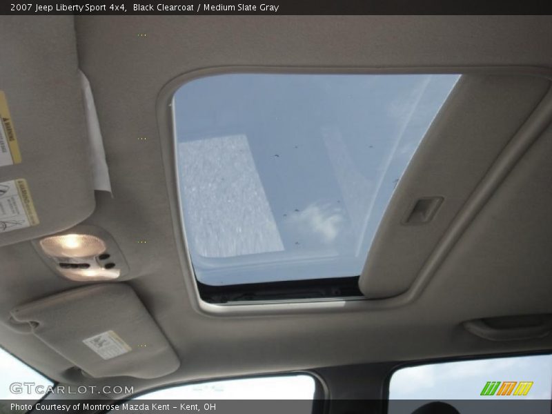 Black Clearcoat / Medium Slate Gray 2007 Jeep Liberty Sport 4x4