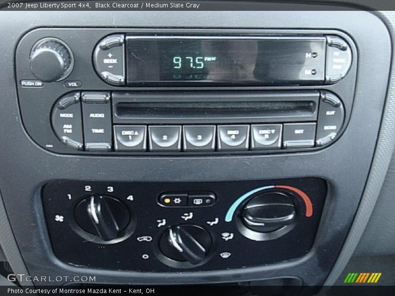 Black Clearcoat / Medium Slate Gray 2007 Jeep Liberty Sport 4x4