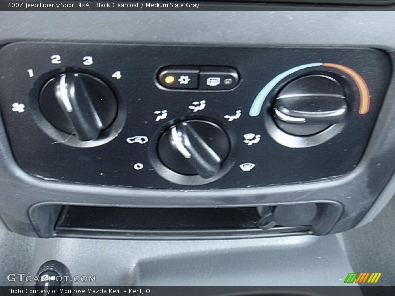 Black Clearcoat / Medium Slate Gray 2007 Jeep Liberty Sport 4x4