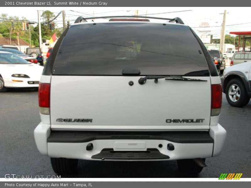 Summit White / Medium Gray 2001 Chevrolet Blazer LS