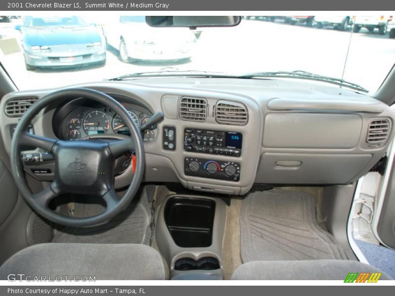 Summit White / Medium Gray 2001 Chevrolet Blazer LS