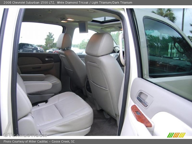 White Diamond Tricoat / Light Titanium/Dark Titanium 2008 Chevrolet Suburban 1500 LTZ