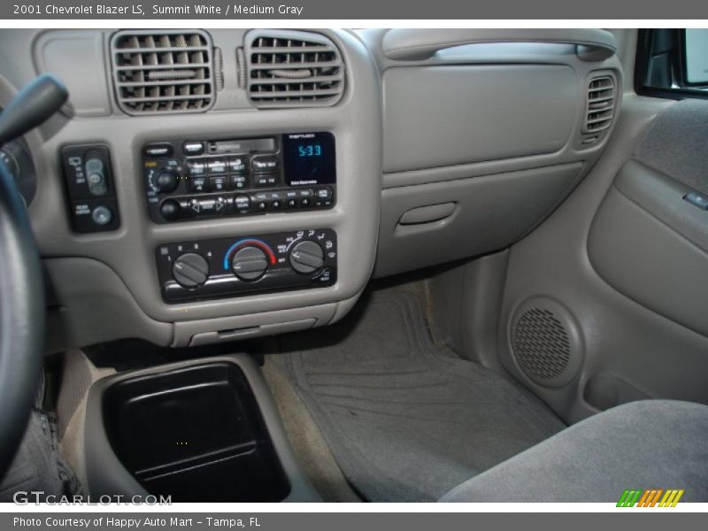 Summit White / Medium Gray 2001 Chevrolet Blazer LS