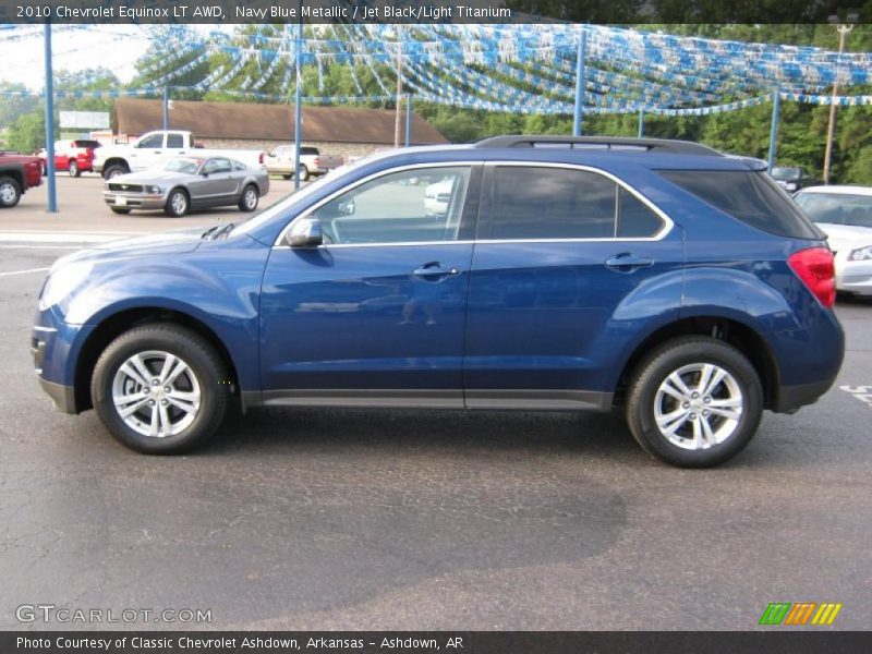 Navy Blue Metallic / Jet Black/Light Titanium 2010 Chevrolet Equinox LT AWD