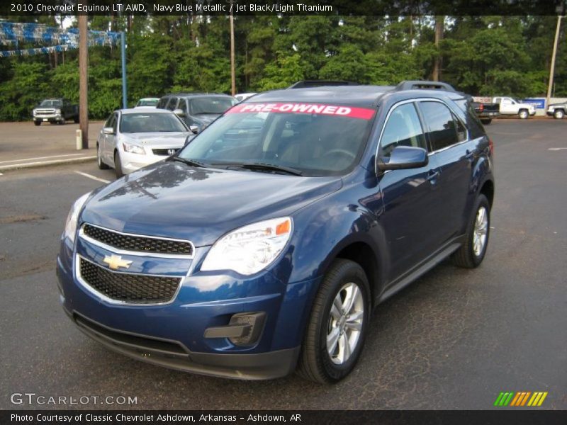 Navy Blue Metallic / Jet Black/Light Titanium 2010 Chevrolet Equinox LT AWD