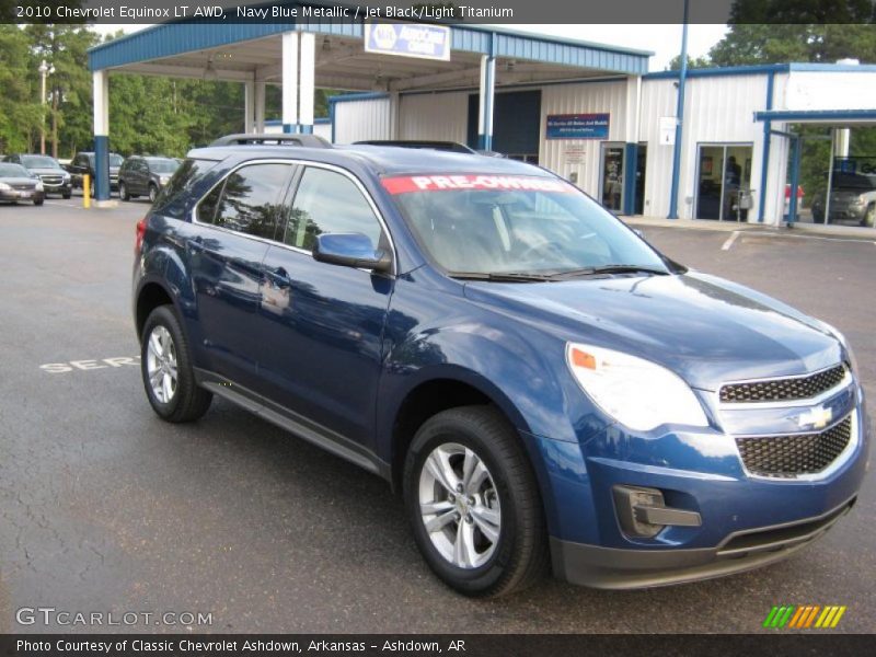 Navy Blue Metallic / Jet Black/Light Titanium 2010 Chevrolet Equinox LT AWD