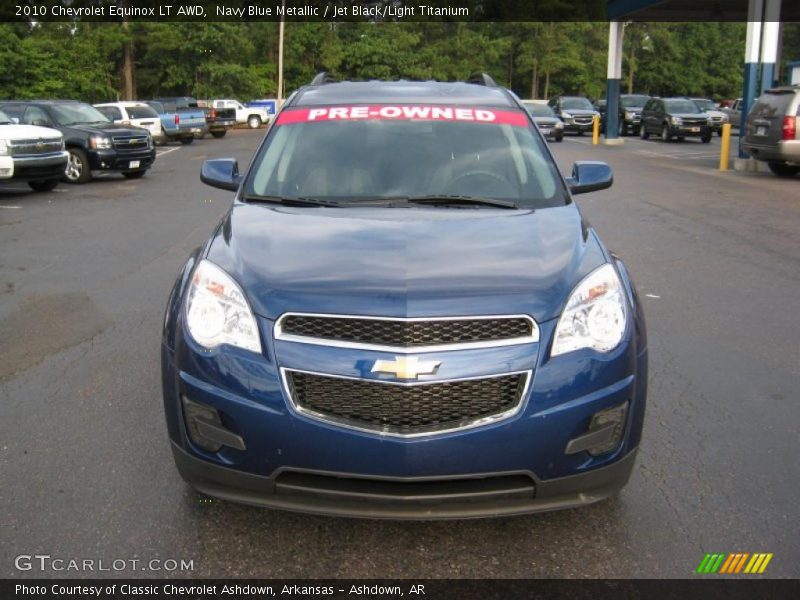 Navy Blue Metallic / Jet Black/Light Titanium 2010 Chevrolet Equinox LT AWD