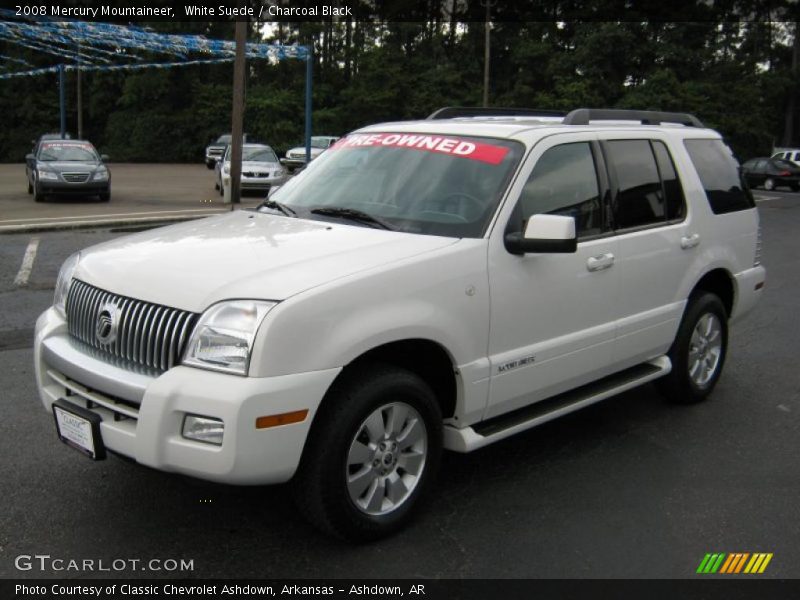 White Suede / Charcoal Black 2008 Mercury Mountaineer