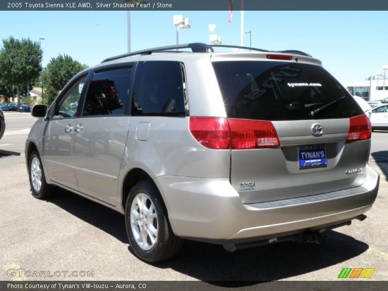 Silver Shadow Pearl / Stone 2005 Toyota Sienna XLE AWD