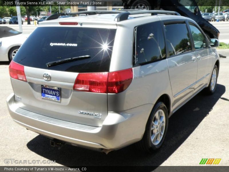 Silver Shadow Pearl / Stone 2005 Toyota Sienna XLE AWD