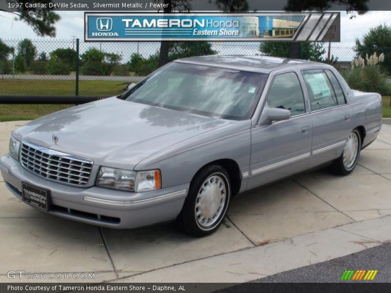 Silvermist Metallic / Pewter 1997 Cadillac DeVille Sedan