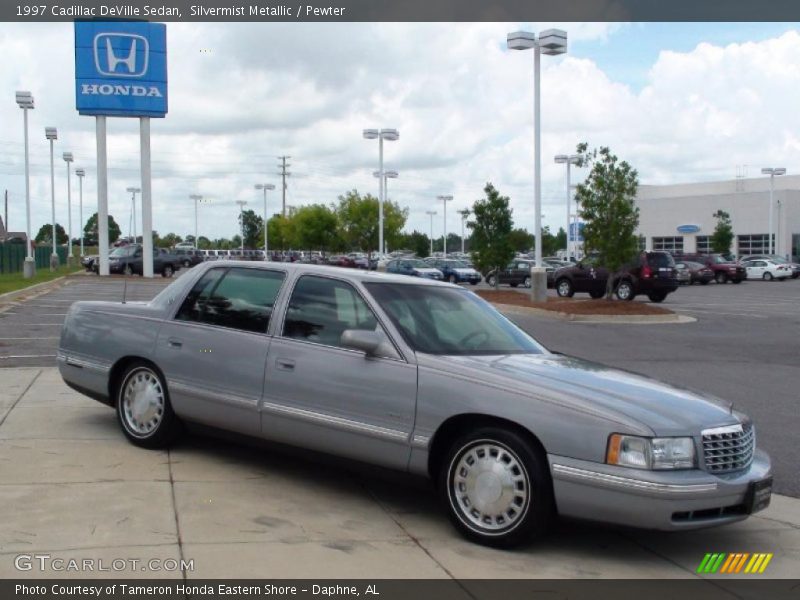 Silvermist Metallic / Pewter 1997 Cadillac DeVille Sedan