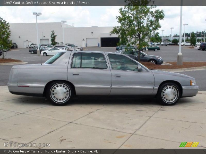 Silvermist Metallic / Pewter 1997 Cadillac DeVille Sedan