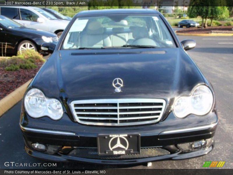 Black / Ash 2007 Mercedes-Benz C 230 Sport