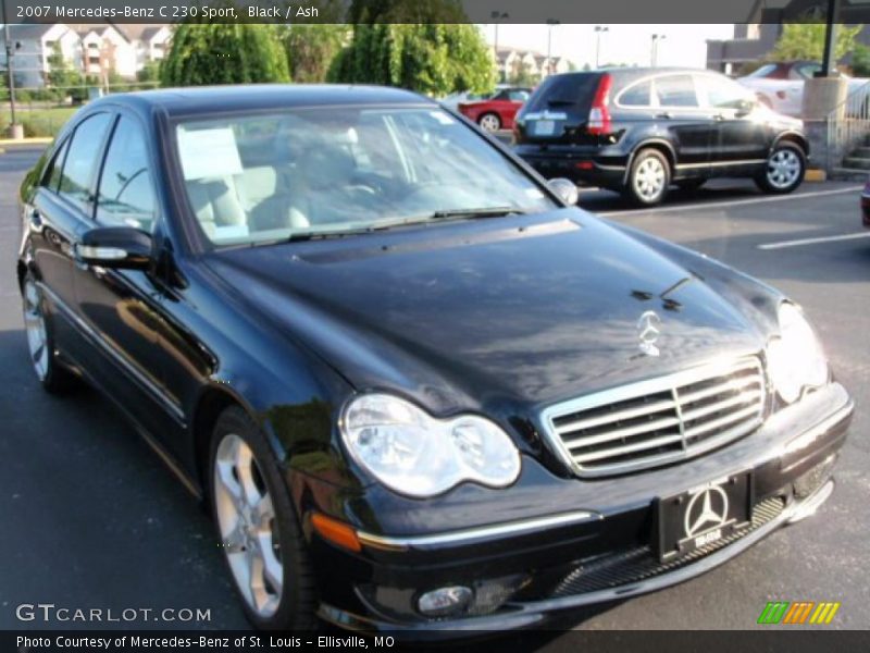 Black / Ash 2007 Mercedes-Benz C 230 Sport