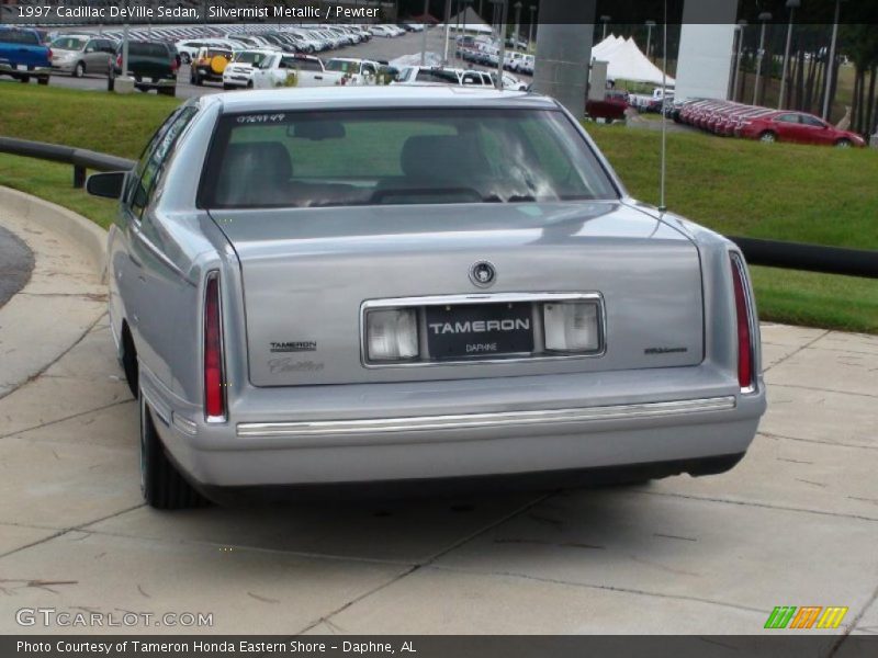 Silvermist Metallic / Pewter 1997 Cadillac DeVille Sedan