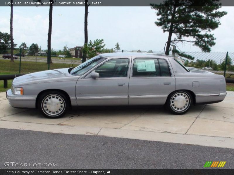 Silvermist Metallic / Pewter 1997 Cadillac DeVille Sedan
