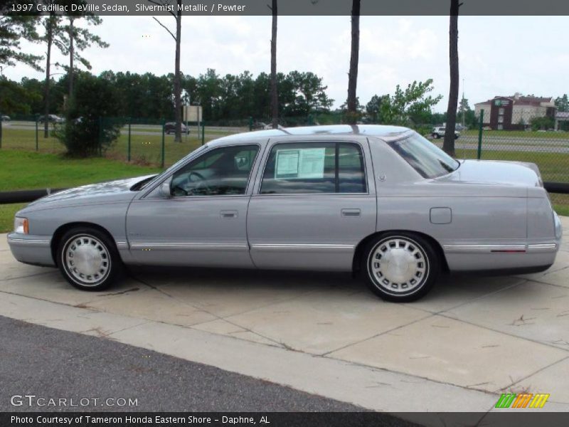 Silvermist Metallic / Pewter 1997 Cadillac DeVille Sedan