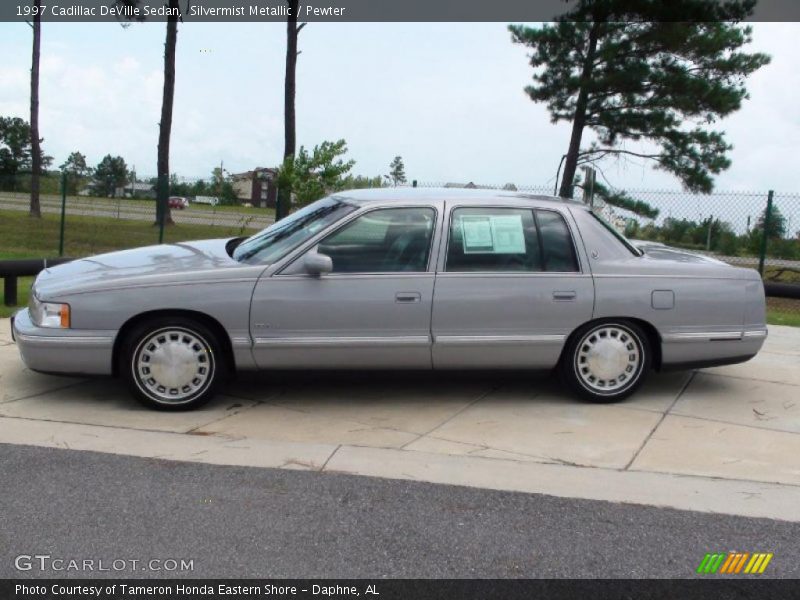 Silvermist Metallic / Pewter 1997 Cadillac DeVille Sedan