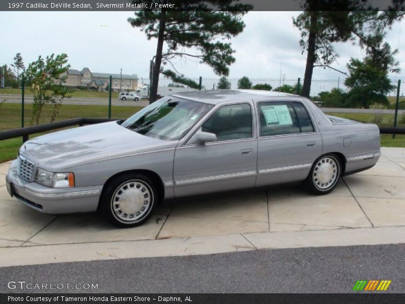 Silvermist Metallic / Pewter 1997 Cadillac DeVille Sedan