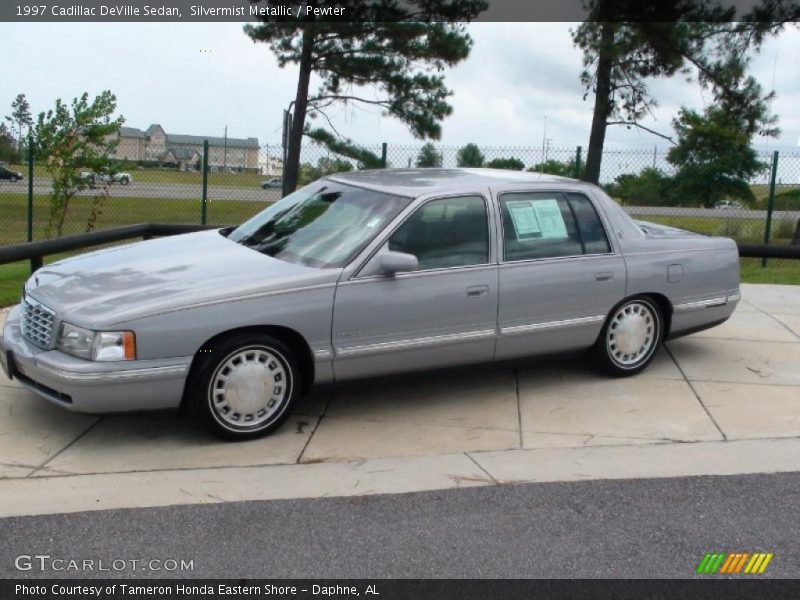 Silvermist Metallic / Pewter 1997 Cadillac DeVille Sedan