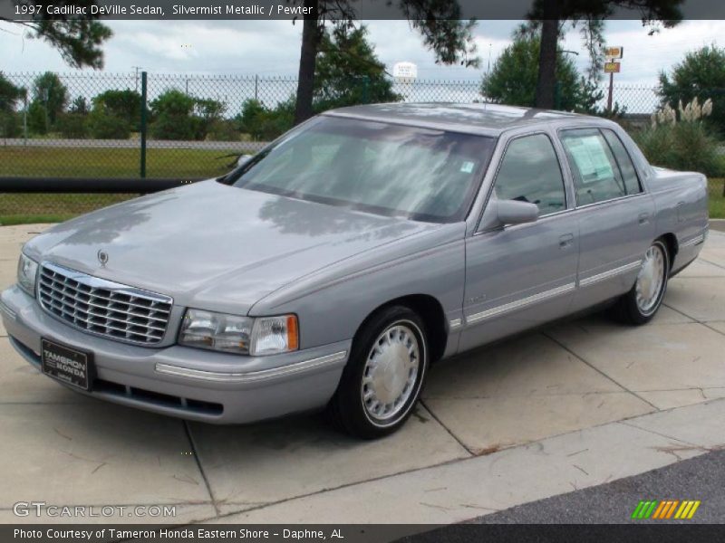 Silvermist Metallic / Pewter 1997 Cadillac DeVille Sedan