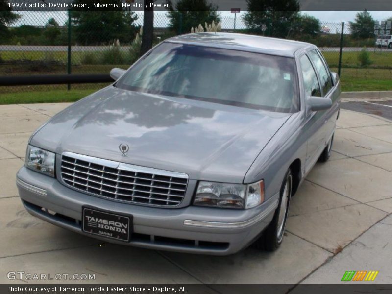Silvermist Metallic / Pewter 1997 Cadillac DeVille Sedan