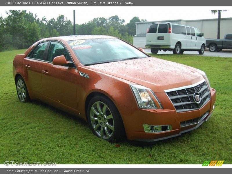 Hot Lava Orange / Ebony 2008 Cadillac CTS 4 AWD Hot Lava Edition Sedan