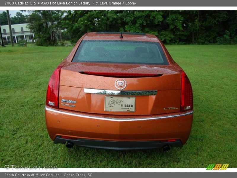 Hot Lava Orange / Ebony 2008 Cadillac CTS 4 AWD Hot Lava Edition Sedan