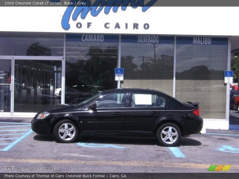 Black / Gray 2009 Chevrolet Cobalt LT Sedan